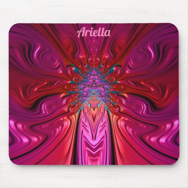 Mousepad ARIELLA ~ Rosa e Vermelho selvagens (Frente)