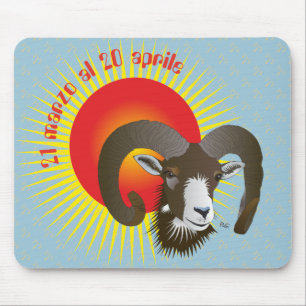 Mousepad Ariete 21 al marzo 20 Tappetini por mouse Aprile