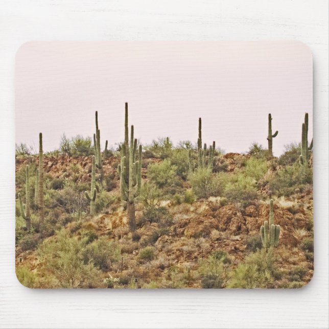 Mousepad Arizona cacto paisagem (Frente)