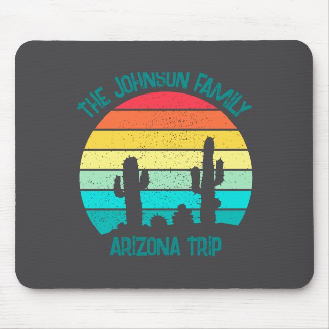 Mousepad Arizona Desert Cactus Sunset Trip Kids  (Frente)