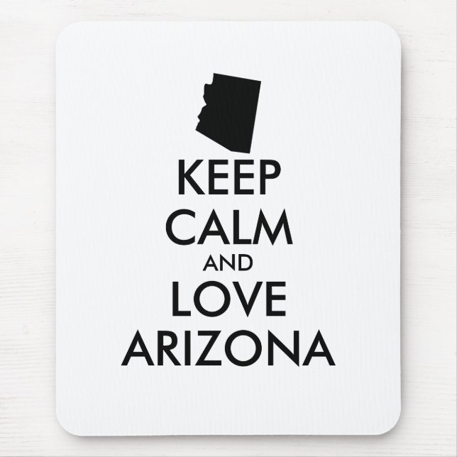 Mousepad Arizona personalizável MANTER CALM e AMOR (Frente)