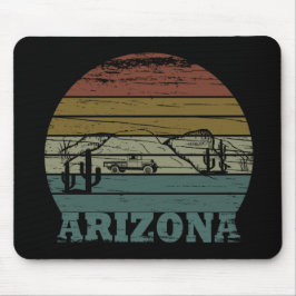 Mousepad Arizona sedona paisagem vintage az retro