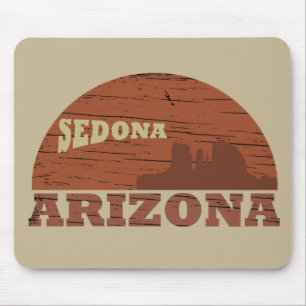 Mousepad arizona sedona vintage pôr do sol paisagem az