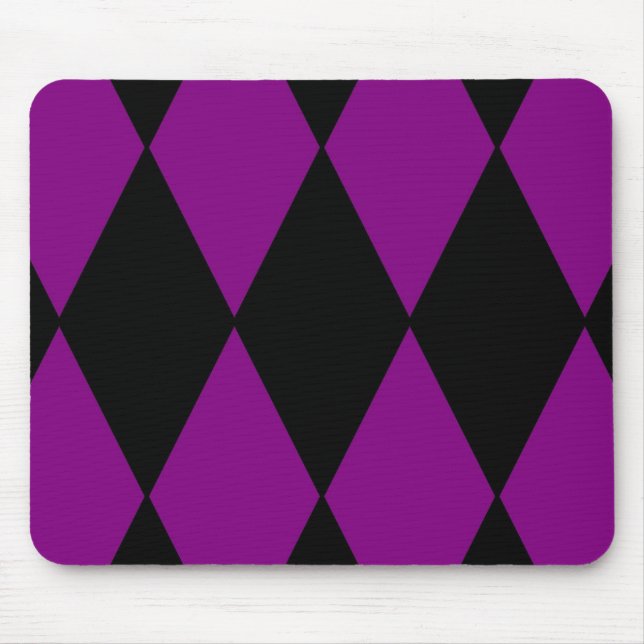 Mousepad arlequim preto roxo (Frente)