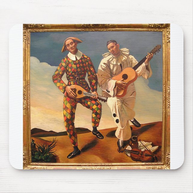 Mousepad Arlequin e Pierrot (Frente)