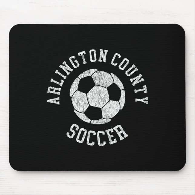 Mousepad Arlington County Soccer Retro Distressed 90's Vint (Frente)