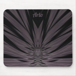 Mousepad ARLO ~ Padrão Fratural preto e Cinza ~