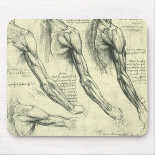 Mousepad Arm e Anatomia do Ombro por Leonardo da Vinci