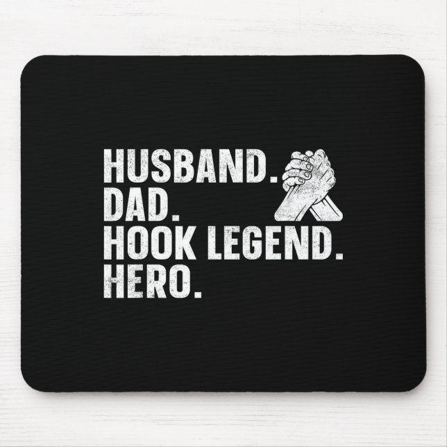 Mousepad Arm Wrestling Arm Wrestler Husband. Dad. Hook Lege (Frente)