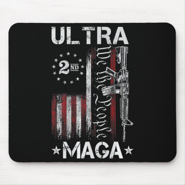 Mousepad Arma Ultra MAGA AR- Bandeira Patriótica Americana (Frente)