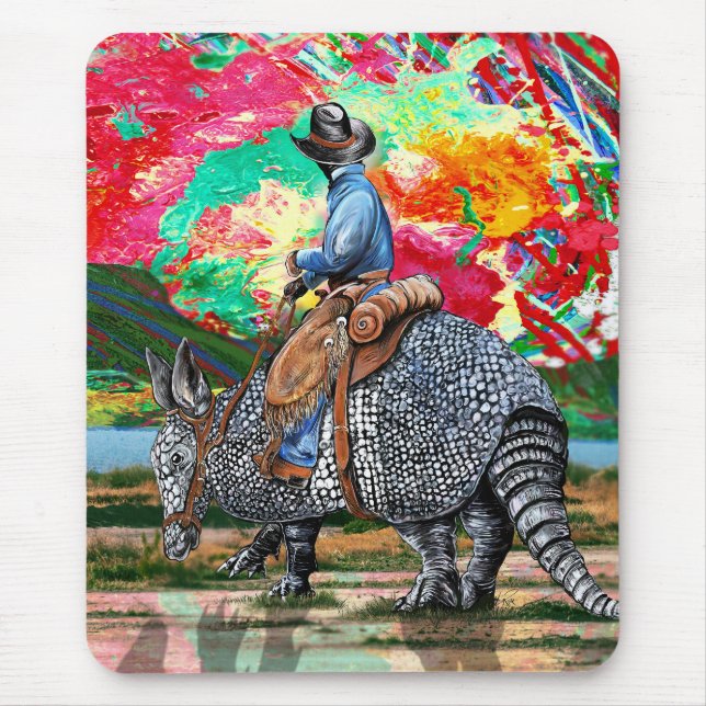 Mousepad Armadillo Cowboy (Frente)