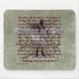 Mousepad Armadura do deus, 6:10 de Ephesians - 18, soldado