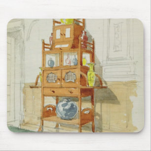 Mousepad Armário da exposição, c.1860s-70s (w/c & lápis
