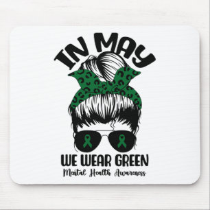 Mousepad Armas Em Maio Vestimos Consciência Mental Verde