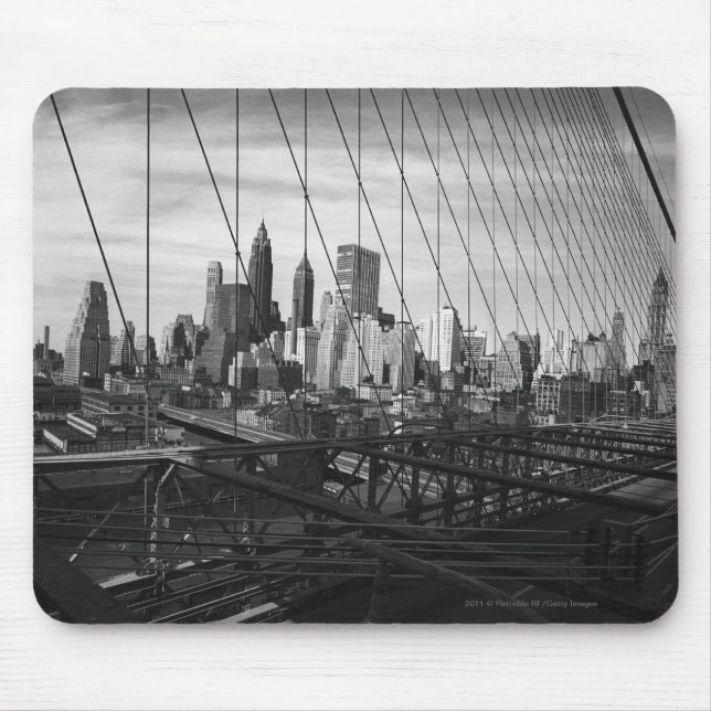 Mousepad Arquitectura da cidade através dos cabos da ponte (Frente)