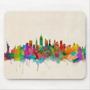 Mousepad Arquitectura da cidade da skyline da Nova Iorque