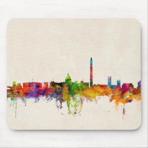 Mousepad Arquitectura da cidade da skyline do Washington DC