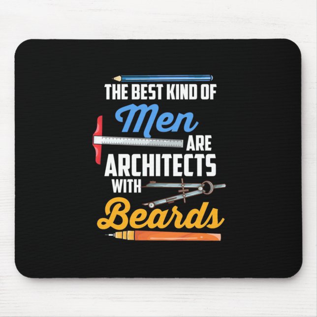 Mousepad Arquitetos masculinos com barbas (Frente)