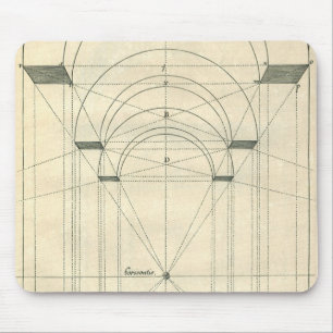 Mousepad Arquitetura Antiga, Perspectiva de Arco Renascenti