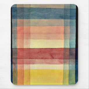 Mousepad Arquitetura da planície, abstrato, Paul Klee