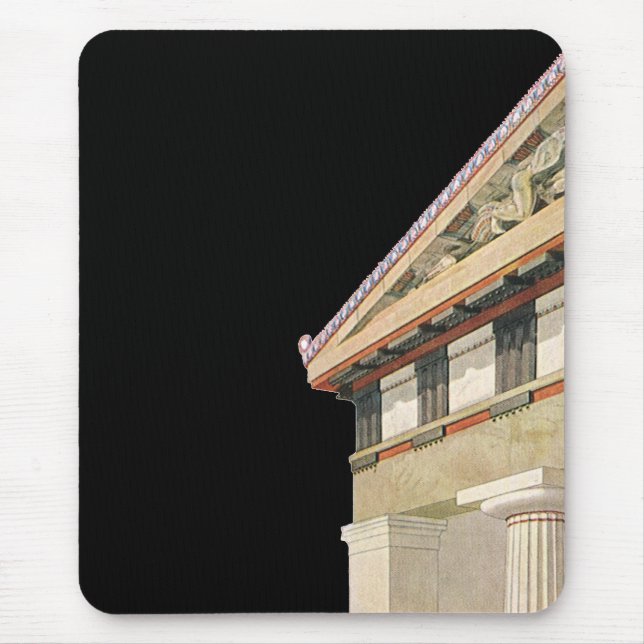 Mousepad Arquitetura Grega Antiga, Templo de Atena (Frente)