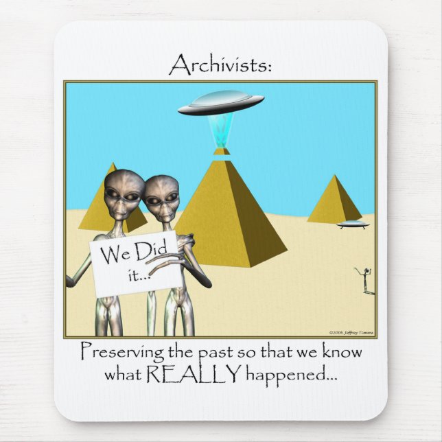 Mousepad Arquivistas - Preservando o Passado (Aliens) (Frente)