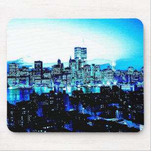 Mousepad Arranha-céus da Nova Iorque na noite
