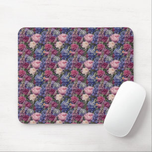 Mousepad Arranjo Floral Denso de Jardim Inglês