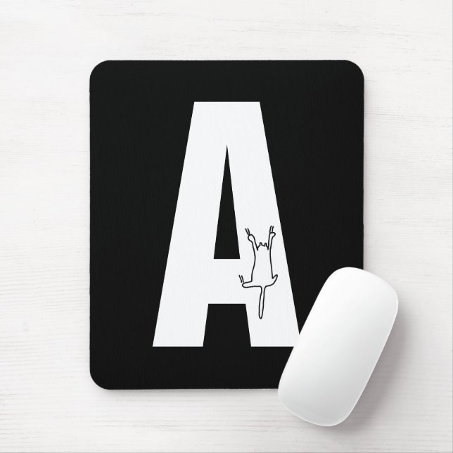 Mousepad Arranjo inicial com gato pendurado (Com mouse)