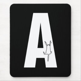 Mousepad Arranjo inicial com gato pendurado