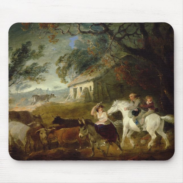 Mousepad Arredondando-se acima antes da tempestade, 1805 (Frente)