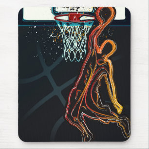 Mousepad Arremesso de Basquete com Enterrada Urbano Moderno