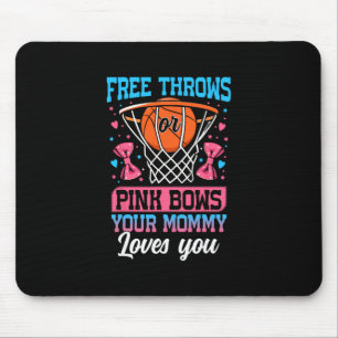 Mousepad Arremessos Livres Ou Laços Rosa Sua Mamãe Ama Você