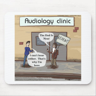 Mousepad Arrependa-se Para o Escritório do Audiologista Div