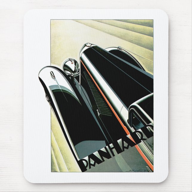 Mousepad Art Deco Automobile (Frente)
