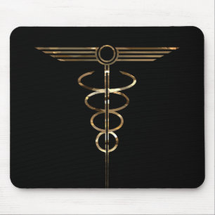 Mousepad Art Deco Caduceus
