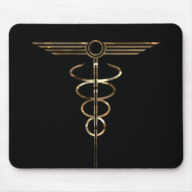 Mousepad Art Deco Caduceus (Frente)