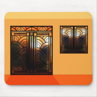 Mousepad Art deco do vidro da mancha