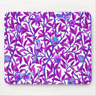 Mousepad Art Nouveau Bird & Pomegranate, Ametist Roxo