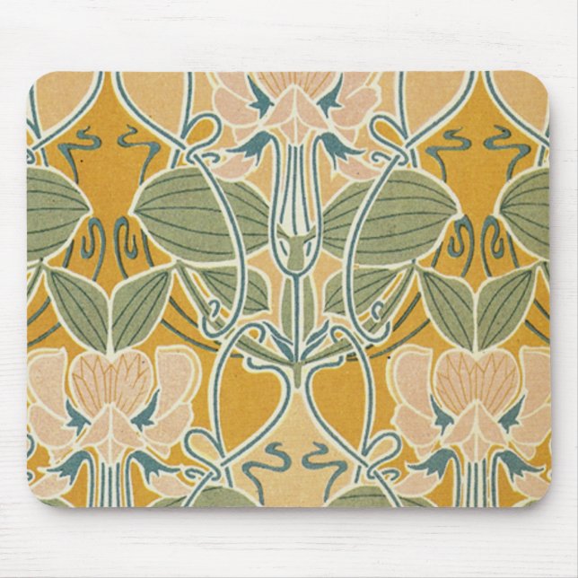 Mousepad Art Nouveau Floral (Frente)