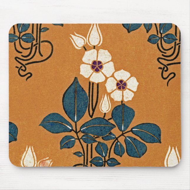 Mousepad Art Nouveau padrão nº 7 (Frente)