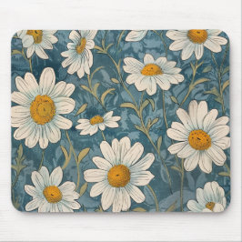 Mousepad Art Nouveau Shasta Daisies