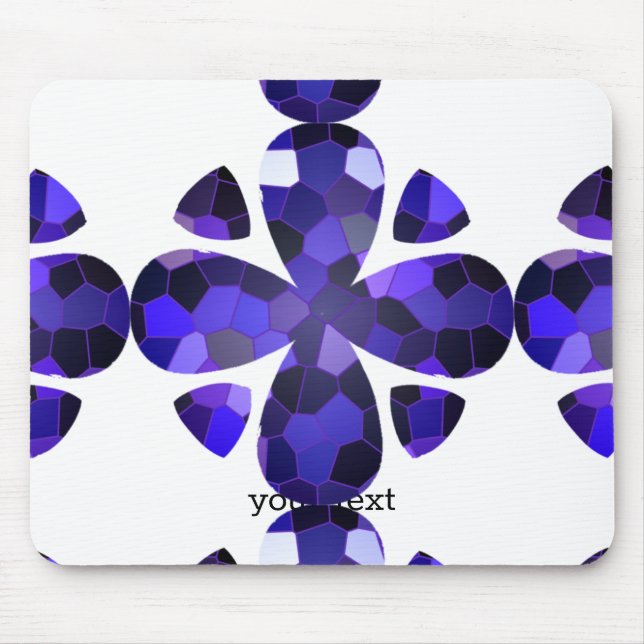 Mousepad Arte a cores, azul (Frente)