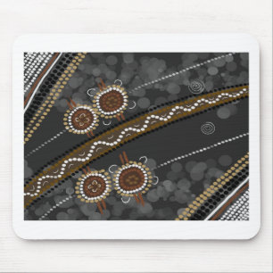 Mousepad Arte aborígene australiana - tribos perdidos