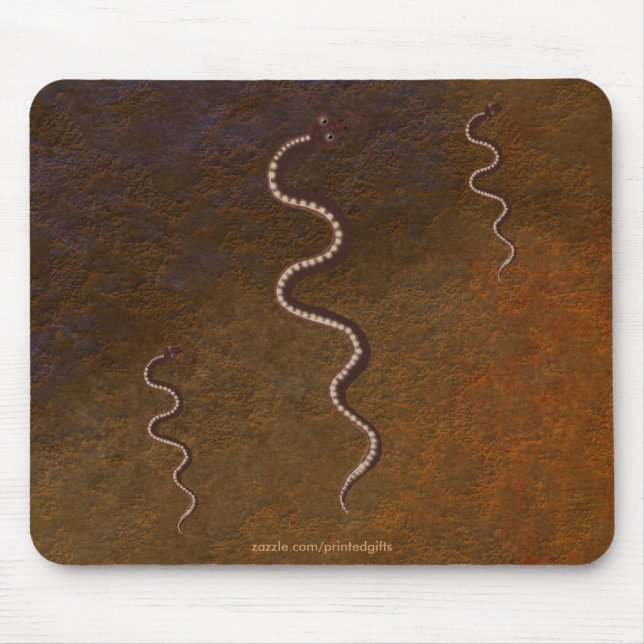 Mousepad Arte Aboriginal do Deserto Cobra (Frente)