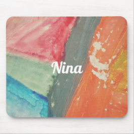 Mousepad Arte Abstrata Artística "Horizonte do Pôr do Sol"