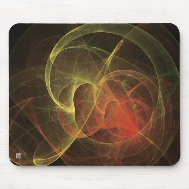Mousepad Arte abstrata chama mágica (Frente)