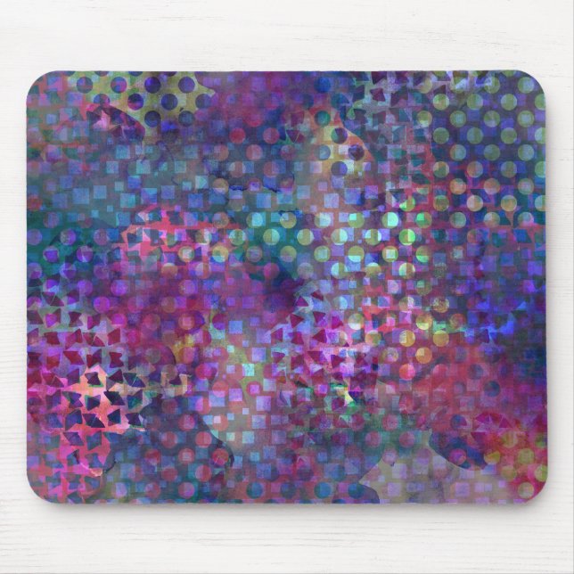 Mousepad Arte abstrata colorido de Digitas (Frente)