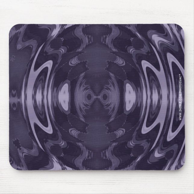 Mousepad Arte Abstrata de Padrão de Espelho Líquido Roxo (Frente)