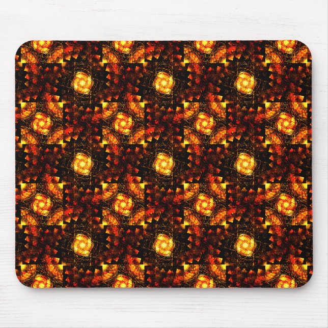 Mousepad Arte abstrata elegante boho moderno dourado #506 (Frente)